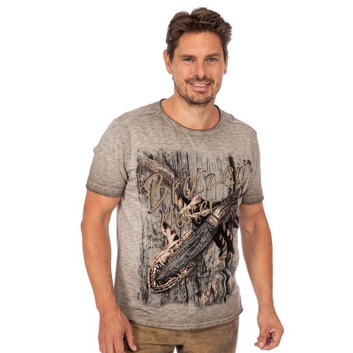 Hangowear Trachtenshirt T-Shirt PARSIFAL grau