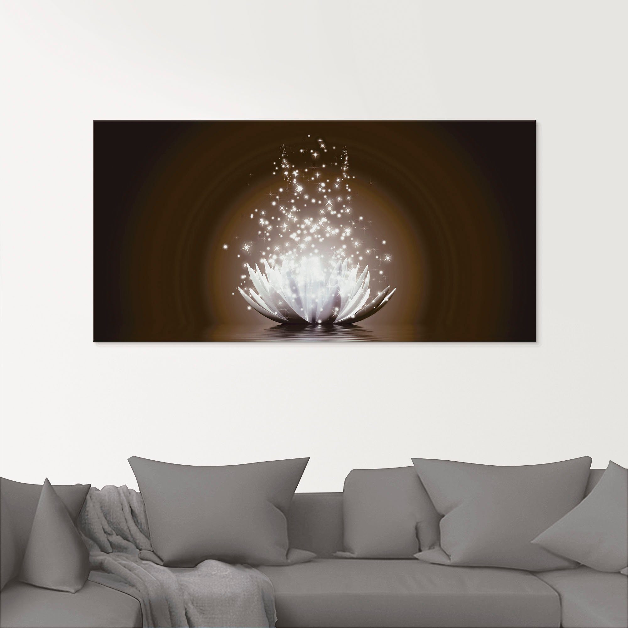 Artland Glasbild Magie der Lotus-Blume, Blumen günstig online kaufen