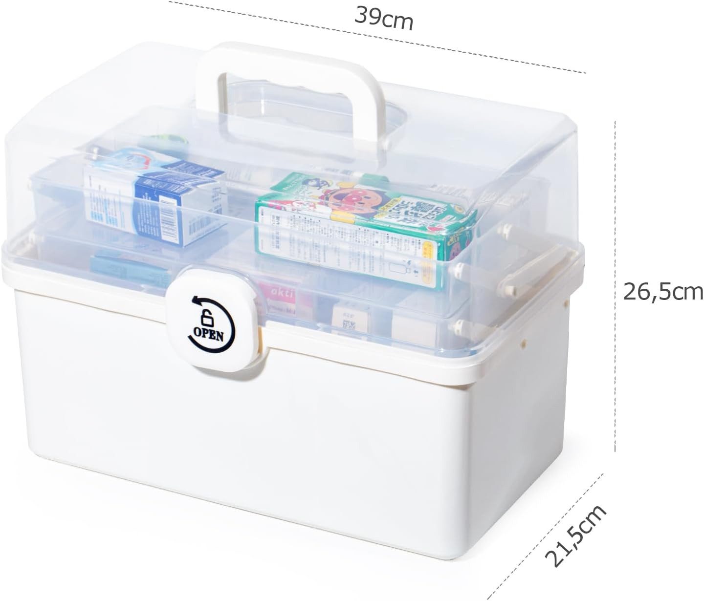 Zedelmaier Aufbewahrungsbox Medikamenten Aufbewahrung Medizinbox Apothekenb günstig online kaufen