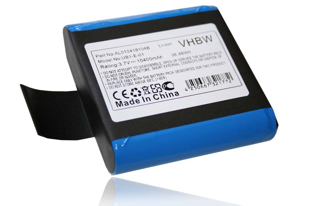 vhbw kompatibel mit Pure Jongo S3X, S340b, S3 Akku Li-Ion 10400 mAh (3,7 V)