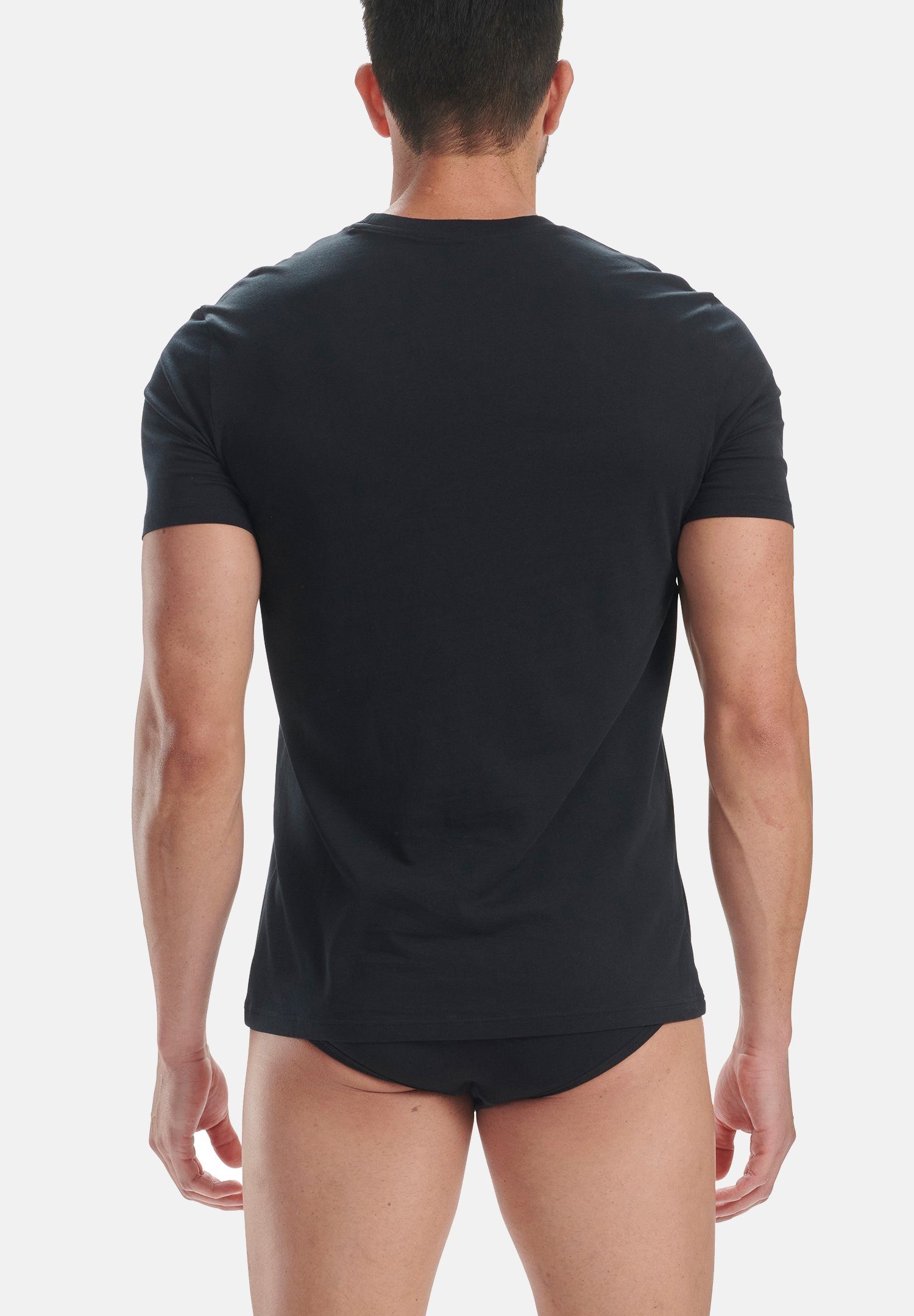 Neck Performance Crew T-Shirt adidas (6PK) Poloshirt Black