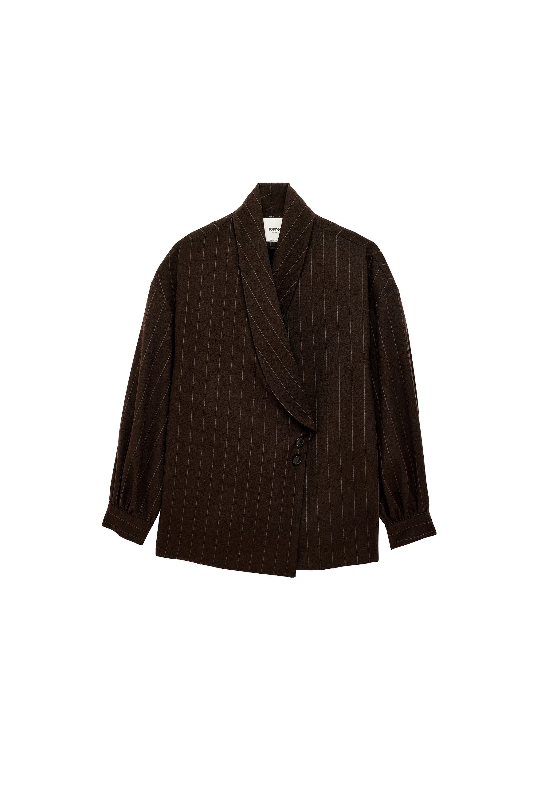Koton Jackenblazer Koton Viskose Zweireihige Blazerjacke Regular Fit