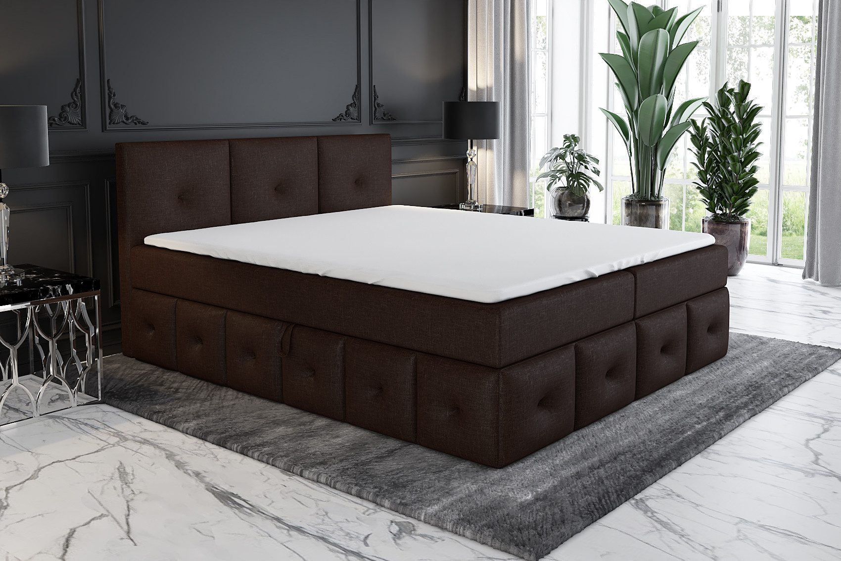 A&J MöbelLand GmbH Boxspringbett BOLLI mit günstig online kaufen