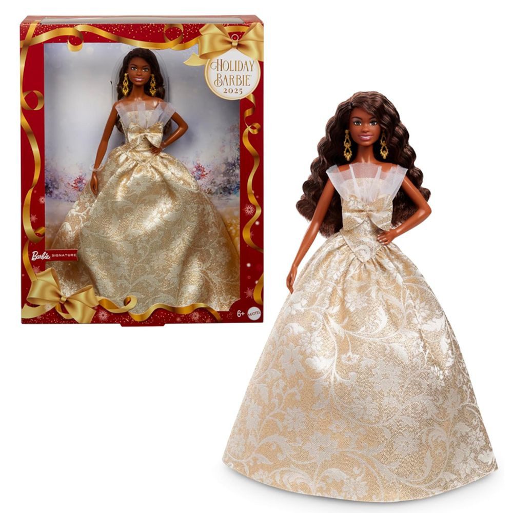 Barbie Anziehpuppe Holiday Barbie 2025 JBH96 Mattel Signature Puppe Sammelpuppe
