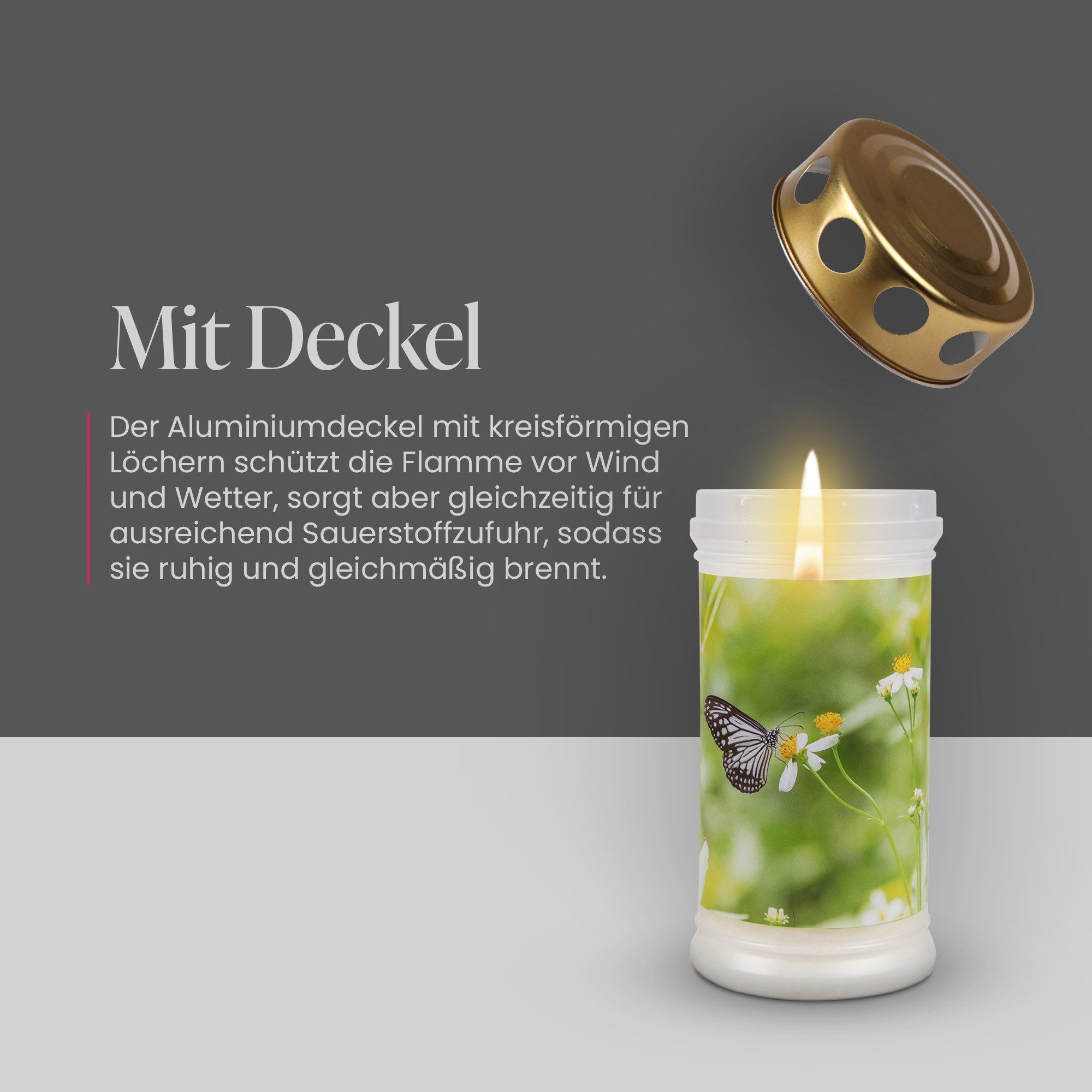 HS Candle Grabkerze Grablicht 72 Std. günstig online kaufen