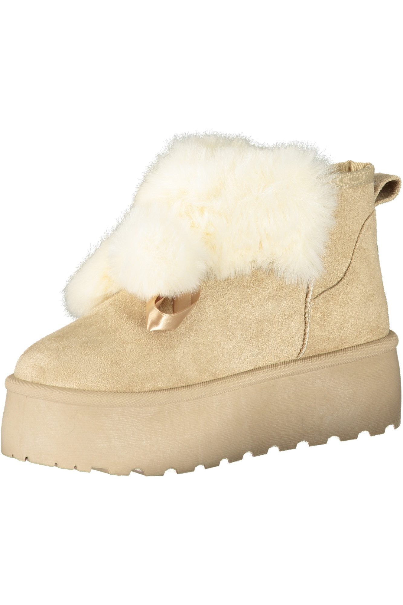 Laura Biagiotti Stiefelette Elegante Damenstiefel in Beige mit Fell und