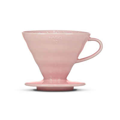 Hario Handfilter HARIO Kaffeefilter V60 VDC-02 in Pink 1-4 Tassen, Porzellan