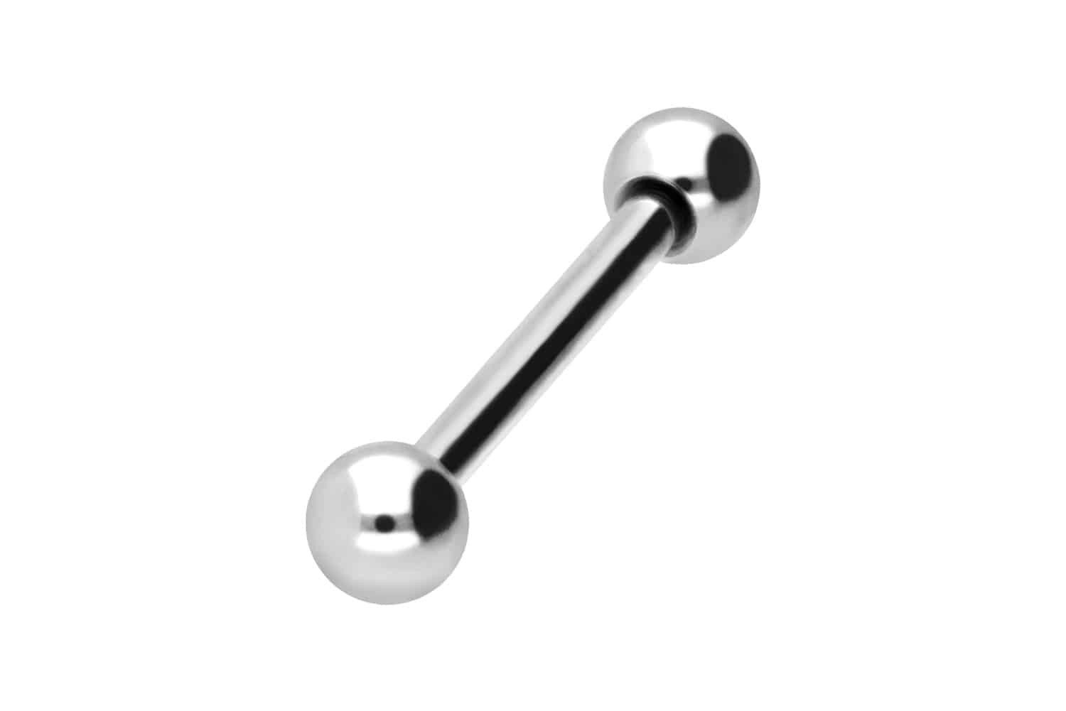 Brustwarzenpiercing Titan Barbell mit Innengewinde