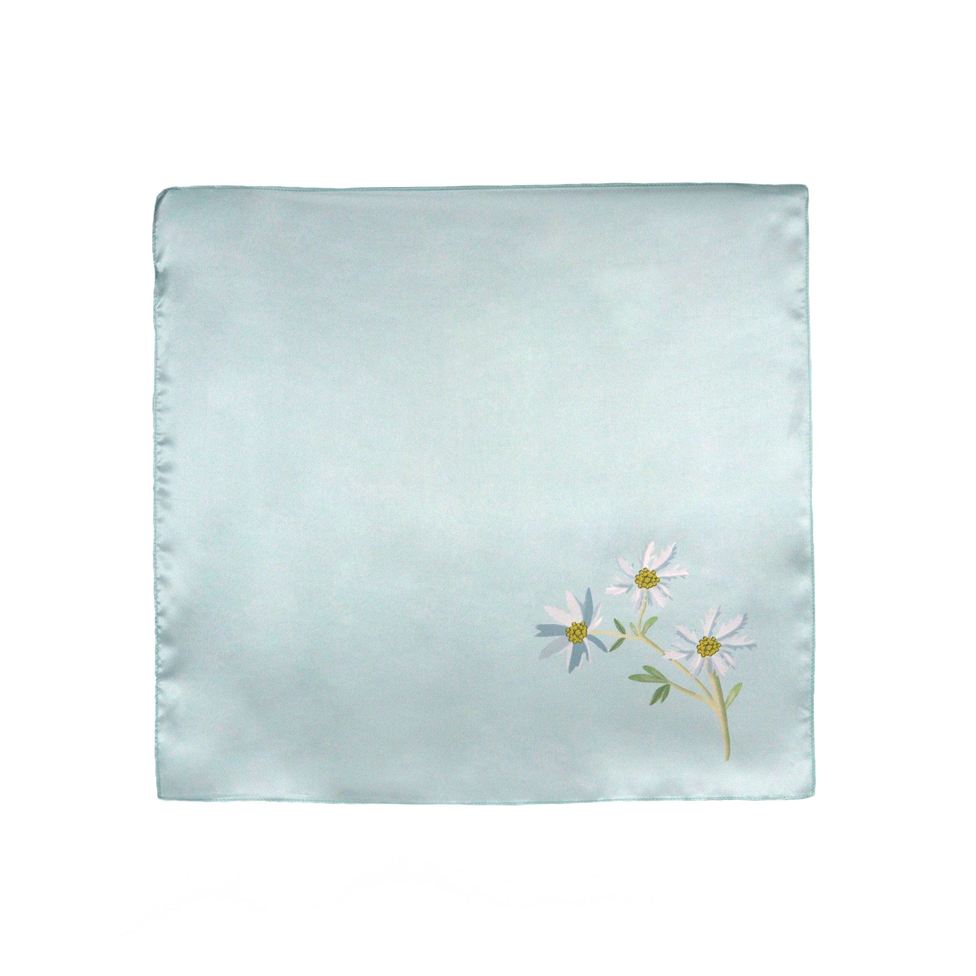 ZEBRO Modetuch Seidentuch Enzian