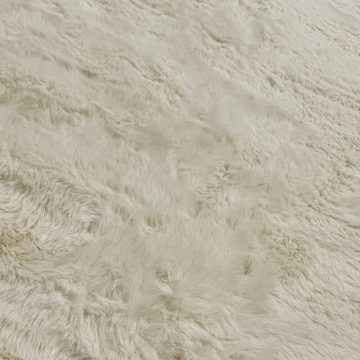 Teppich Klassischer weicher Teppich waschbar in beigefarben, TeppichHome24, rechteckig