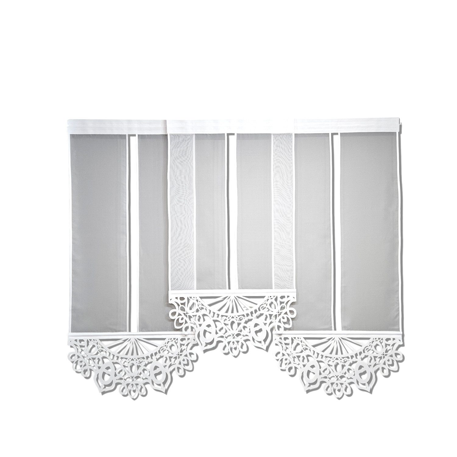 Gardinen by Justyna Schiebegardine 3er Gerade günstig online kaufen