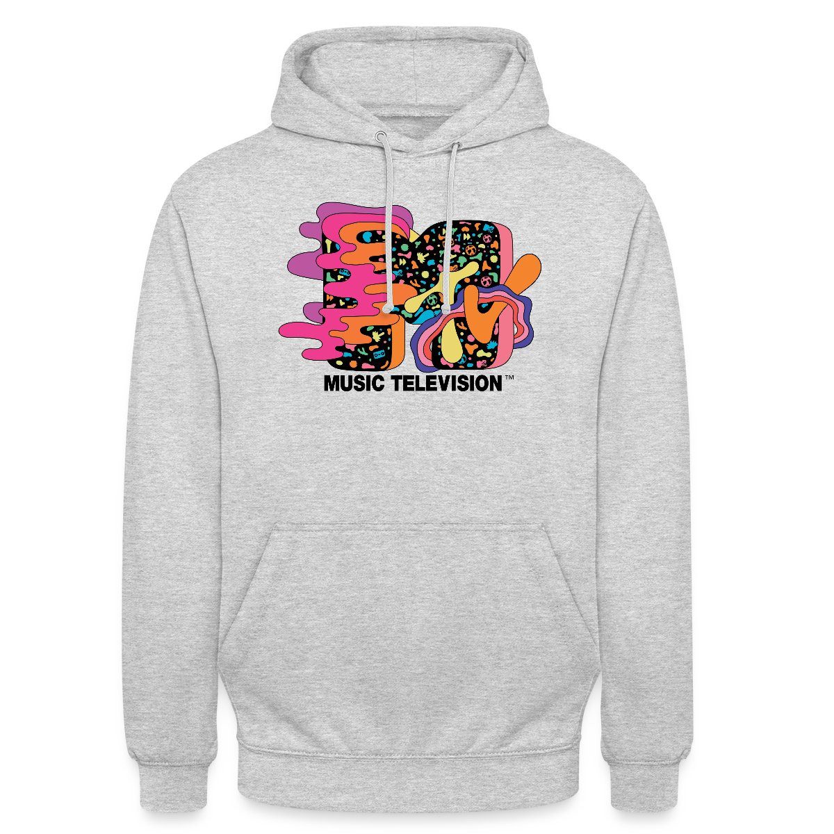 Hoodie MTV Music Television Buntes Trippy Logo Unisex Hoodie