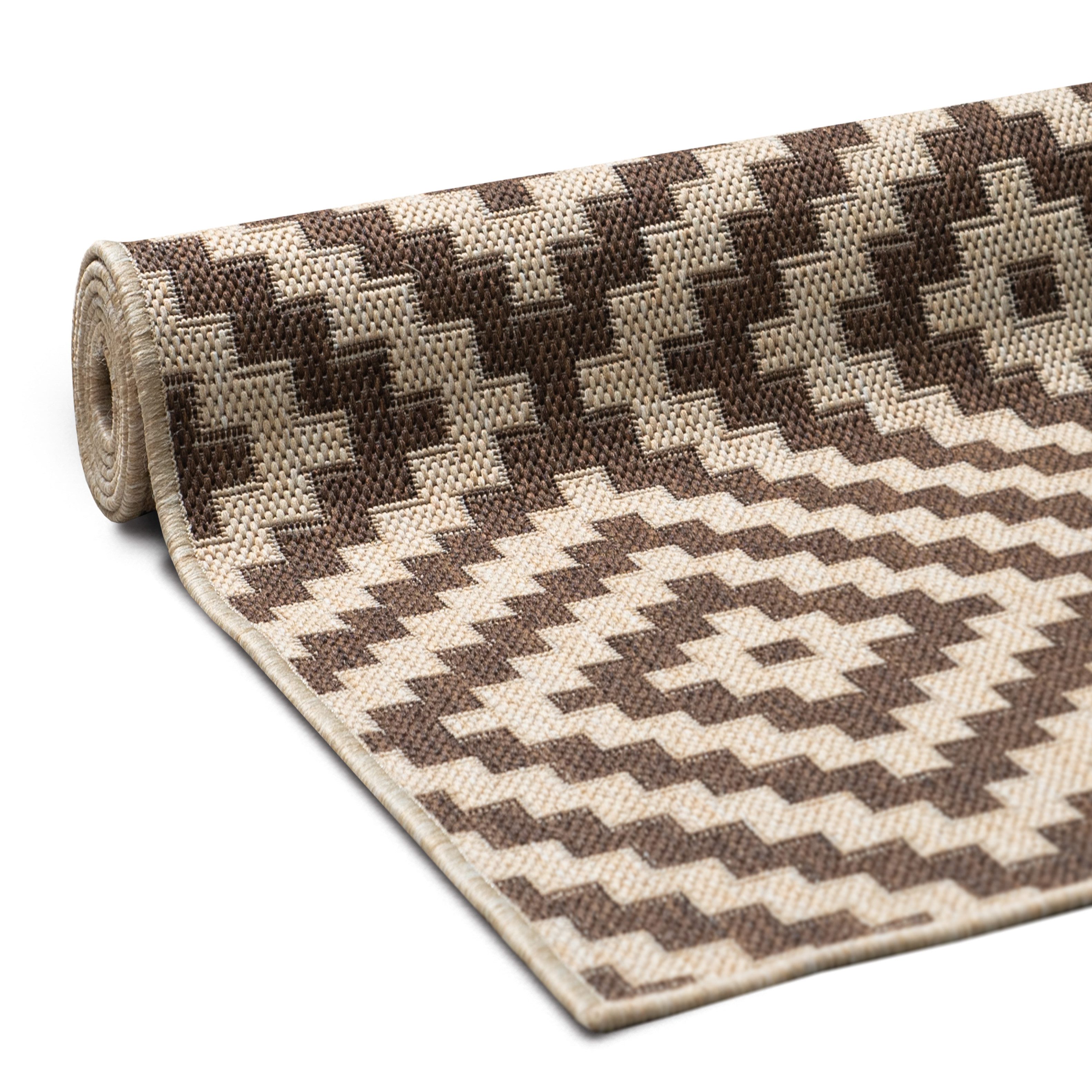 OTTO home Teppich Cordoba auch als Läufer erhältlich, rechteckig, Höhe: 3 mm, In- und Outdoor geeignet, Sisal-Optik, Wetterfest & UV-beständig, Boho