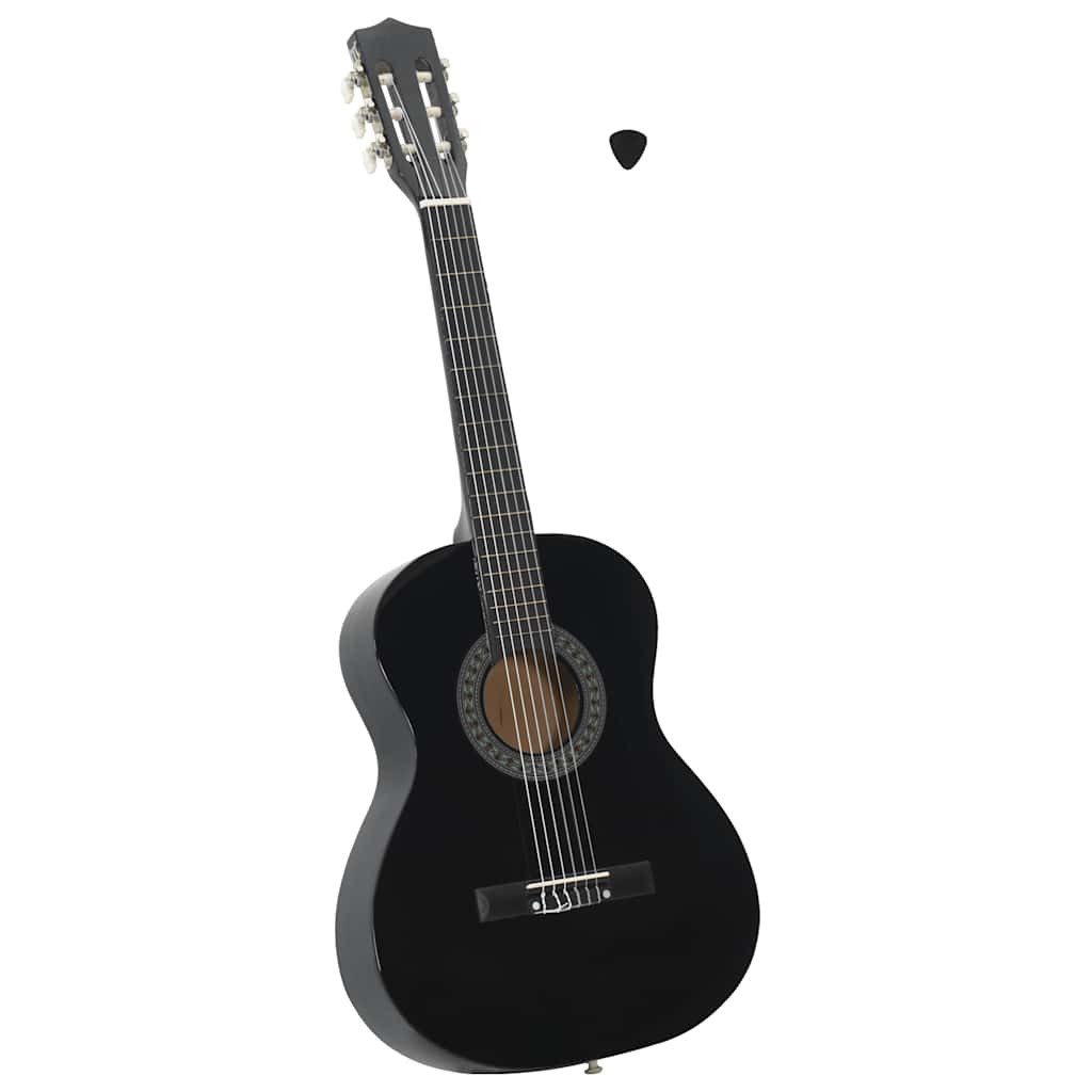 furnicato Akustikgitarre Klassikgitarre für Anfänger und Kinder Schwarz 3/4 36"