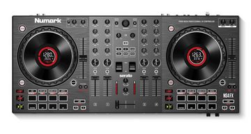 Numark DJ Controller NS4FX - Professioneller 4-Deck Controller, bereit für das Upgrade auf Serato DJ Pro