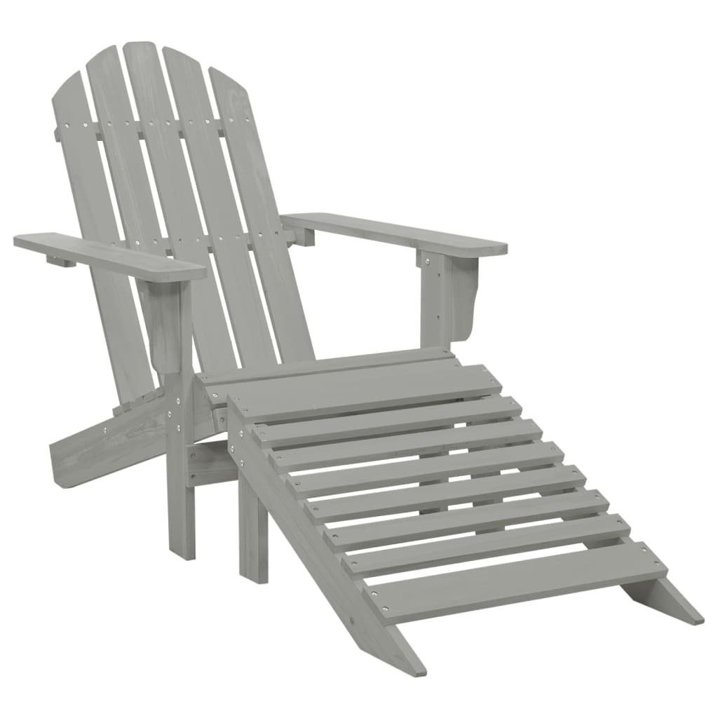 furnicato Gartenstuhl Gartensessel mit Fußstütze Holz günstig online kaufen