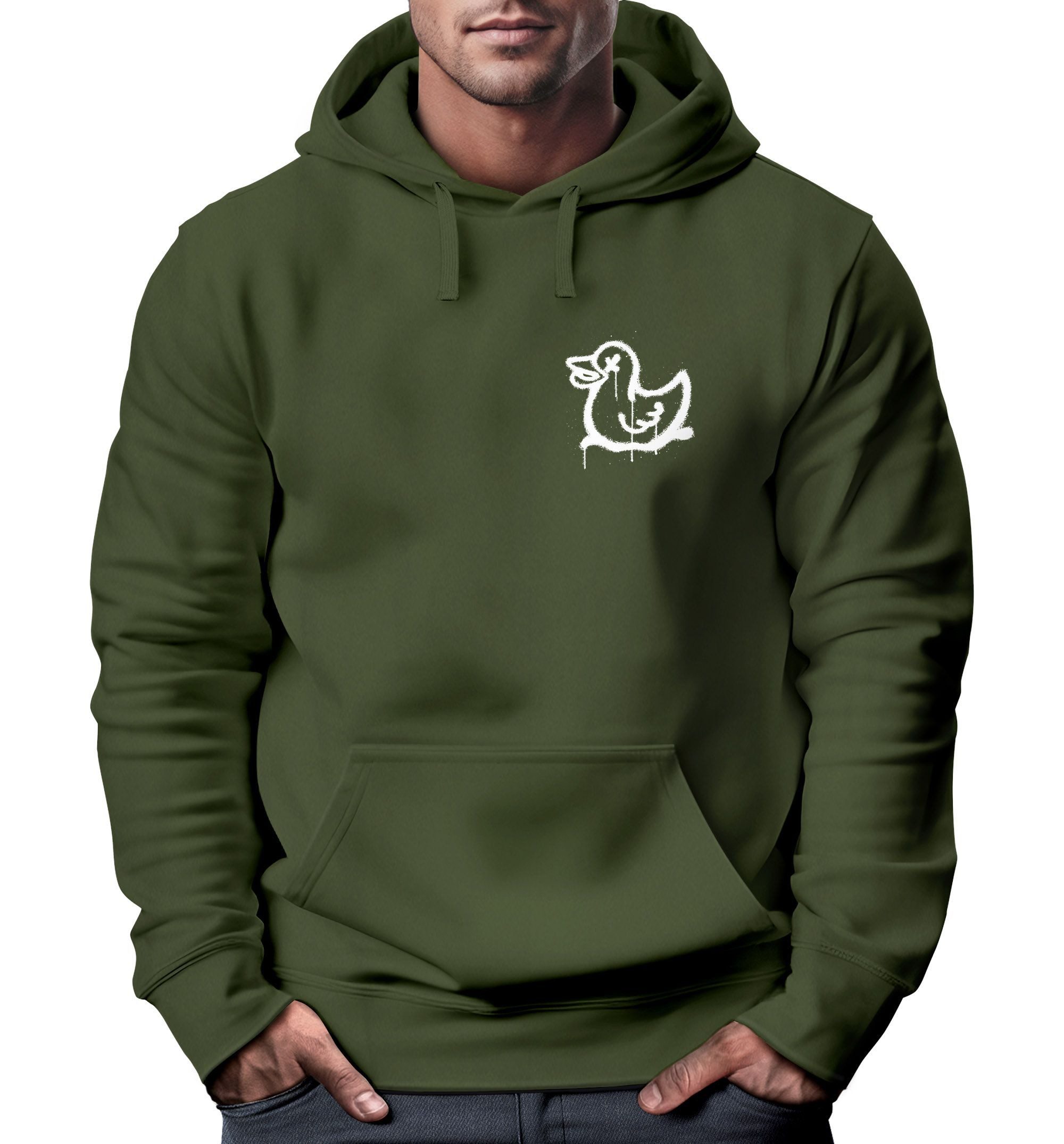Neverless Hoodie Hoodie Herren Print Aufdruck günstig online kaufen