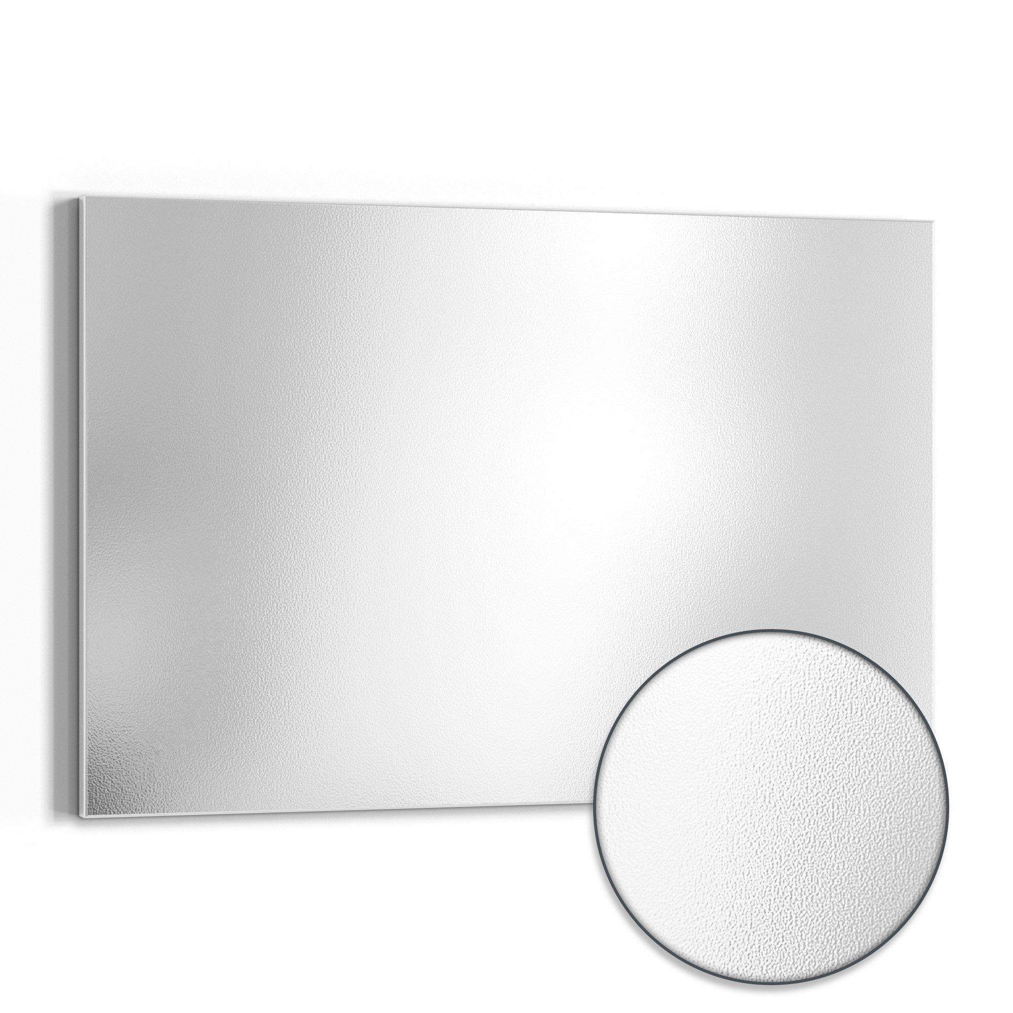 DEQORI Magnettafel 'Unifarben - Weiß', Metall Whiteboard für alle Magnete, Magnetboard magnetisch