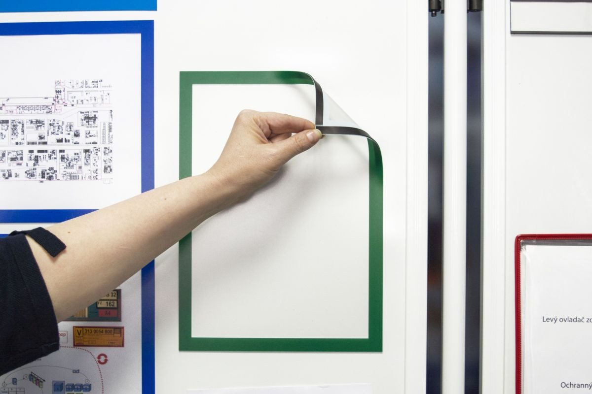 Tarifold Fächermappe Info-Rahmen Magneto Solo Pro 230x317mm VE=10 Stück rot