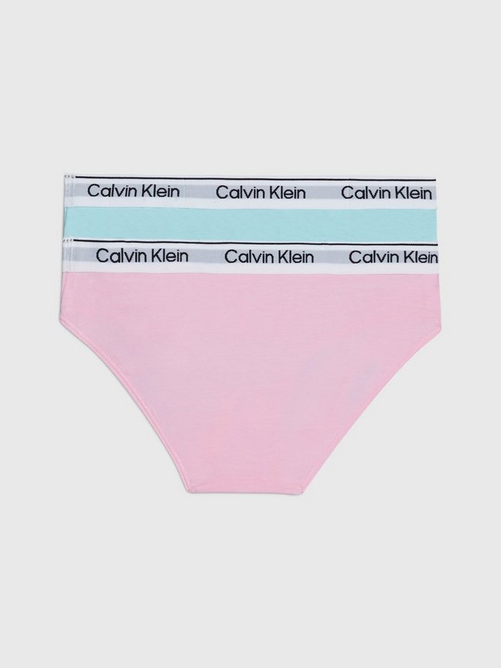 Calvin Klein Underwear Bikinislip 2PK BIKINI (Packung, 2-St., 2er) Kinder  bis 16 Jahren, Jersey aus Baumwollmischung mit Elasthan-Anteil