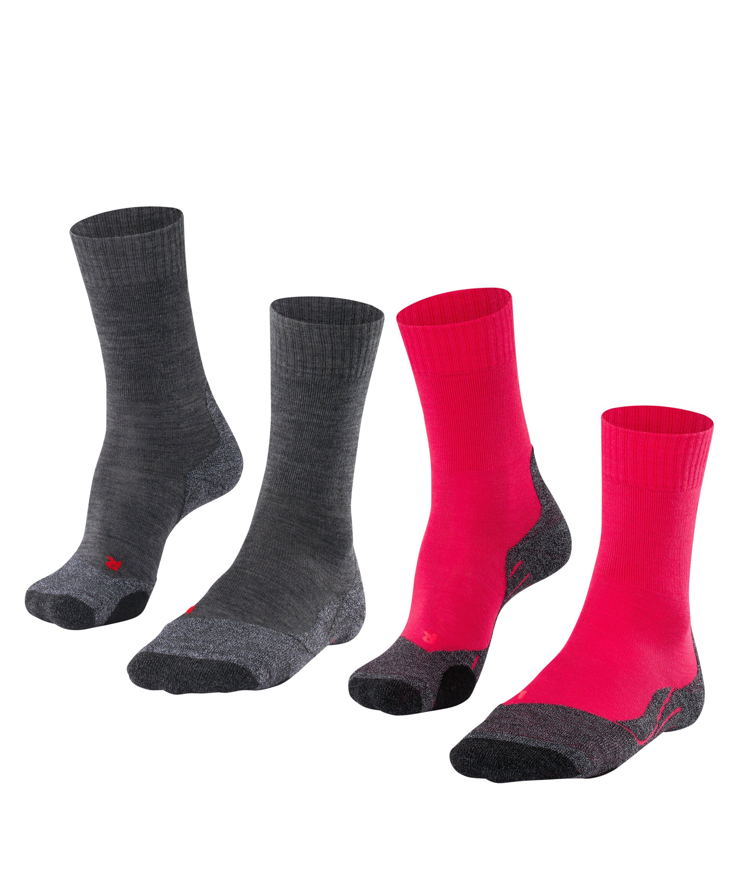 FALKE Sportsocken TK2 Explore 2-Pack (2-Paar) mit mittelstarker Polsterung sortiment (0020)