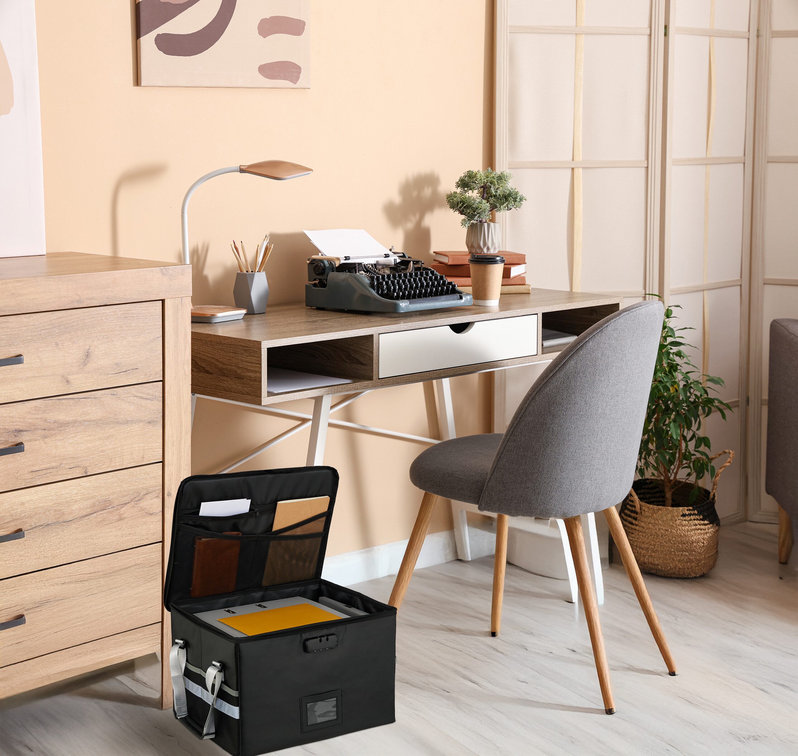 relaxdays Dokumententasche feuerfest & wasserdicht günstig online kaufen