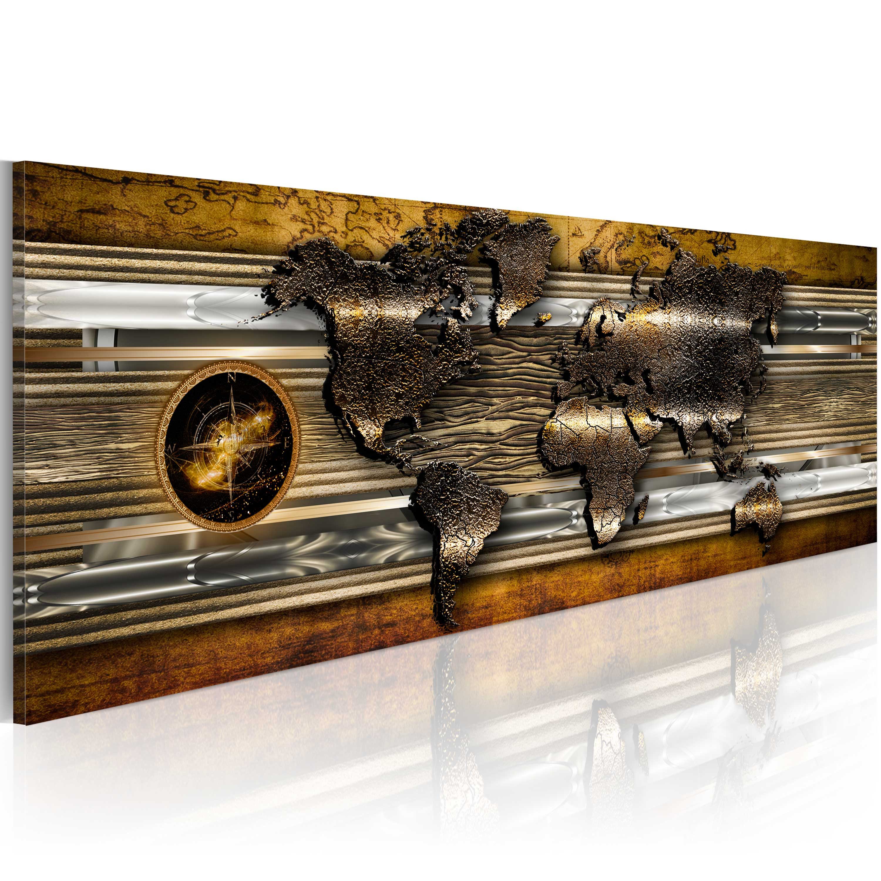 Artgeist Wandbild The Golden Map