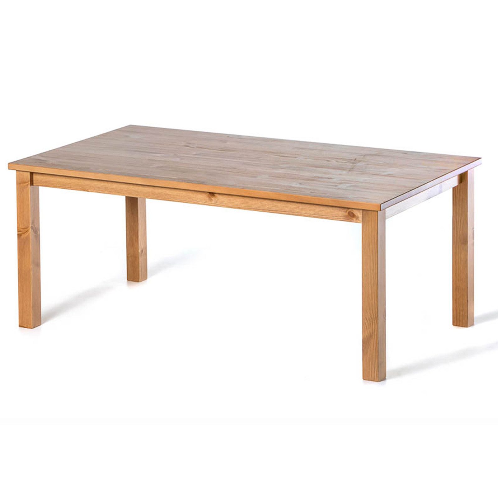 hagge home Couchtisch hagge home Vesa, Holztisch klein Kiefernholz massiv 110 x 60 x 45 cm Braun