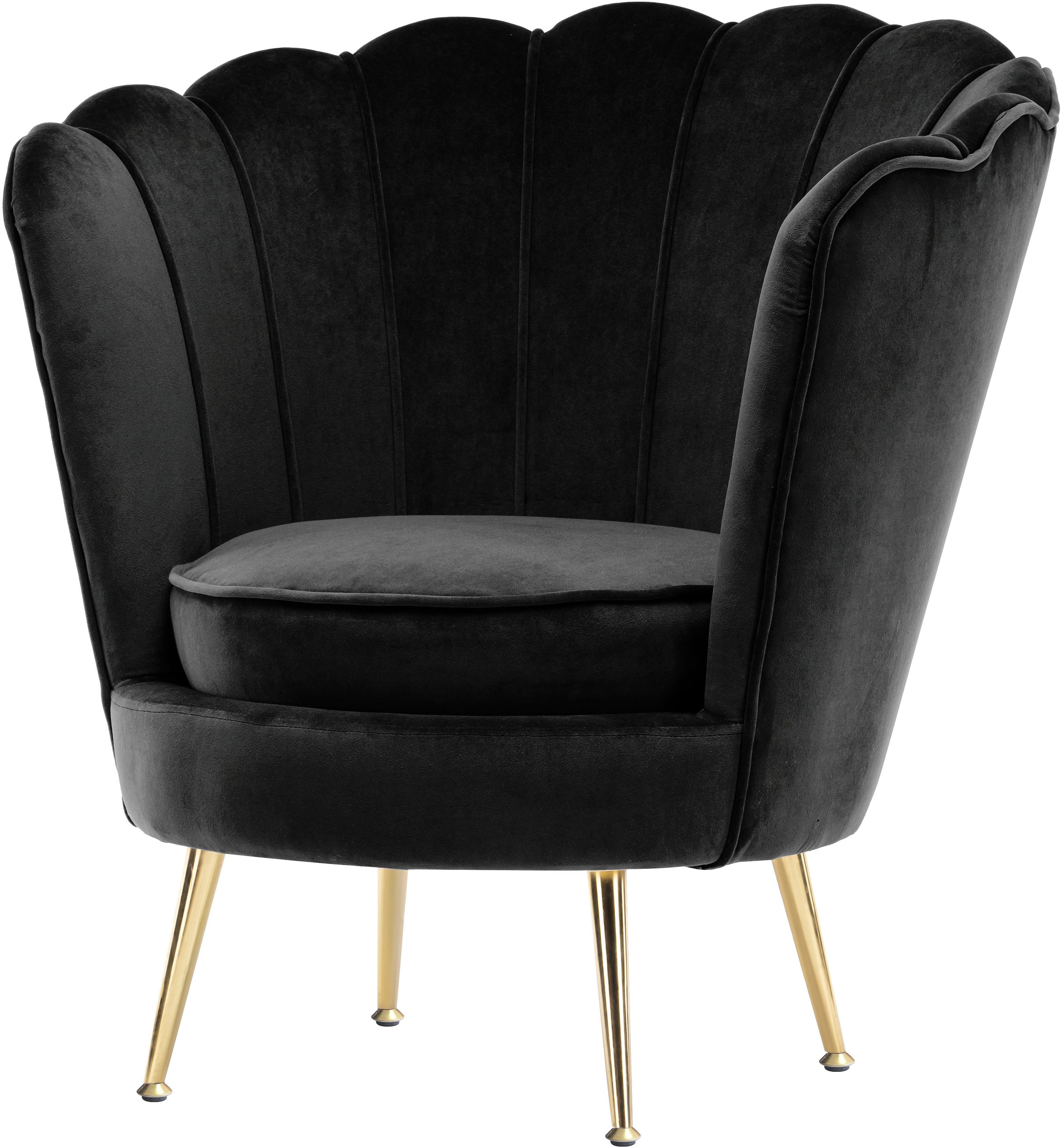 Kayoom Sessel Sofa Barbara 125, hochwertiger Velvet-Stoff mit samtweicher H günstig online kaufen