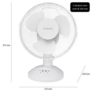 BOMANN Tischventilator VL 1137 CB - Tisch-Ventilator - weiß