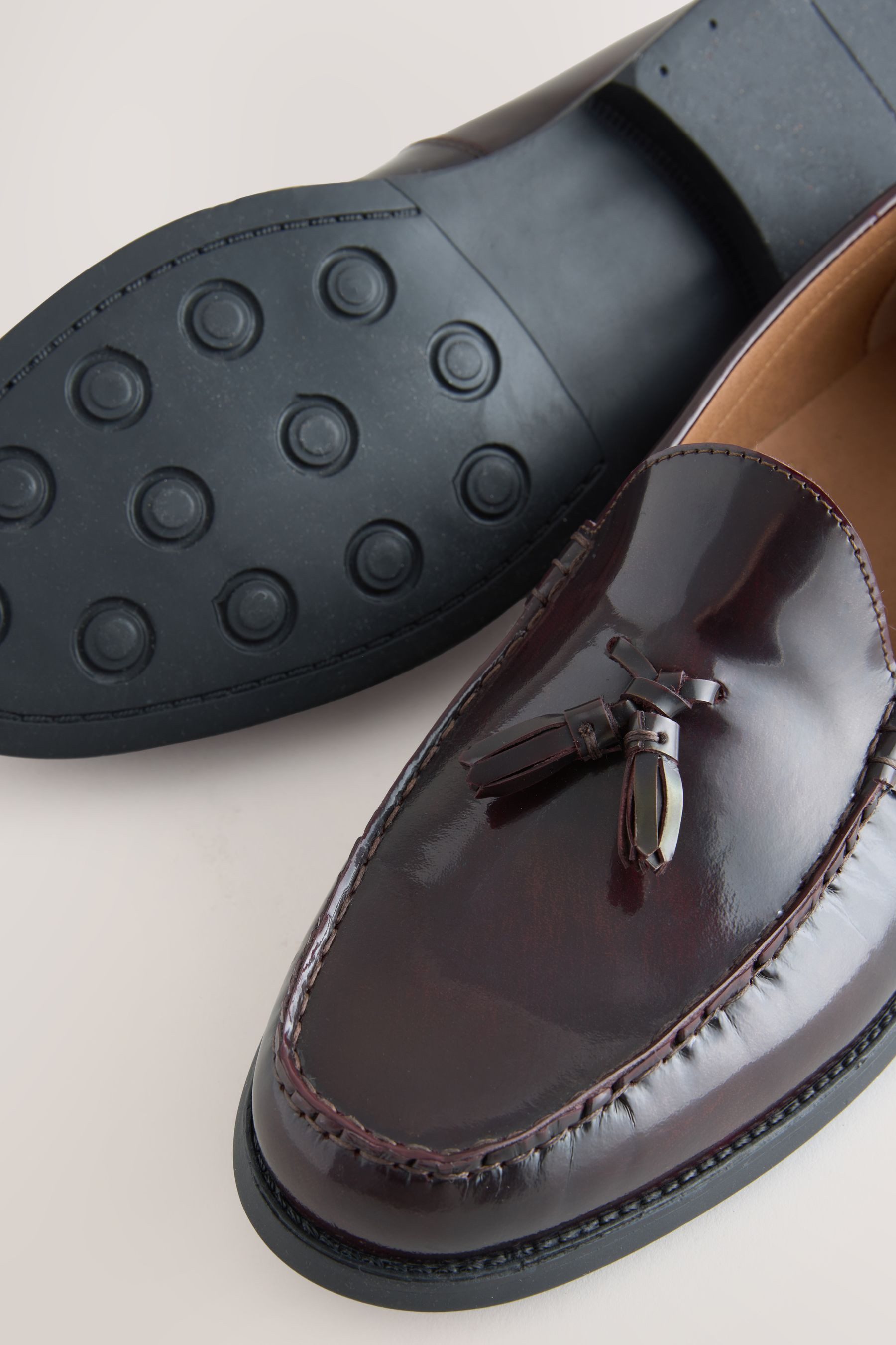 Next Lederslipper mit Quasten Loafer (1-tlg)