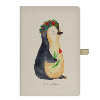 Mr. & Mrs. Panda Notizbuch Pinguin Blumen - Transparent - Geschenk, Geschenkidee, Blumenliebe, N Mr. & Mrs. Panda, Hardcover