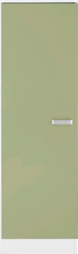 wiho Küchen Seitenschrank Husum 50 cm breit avocadogrün/weiß