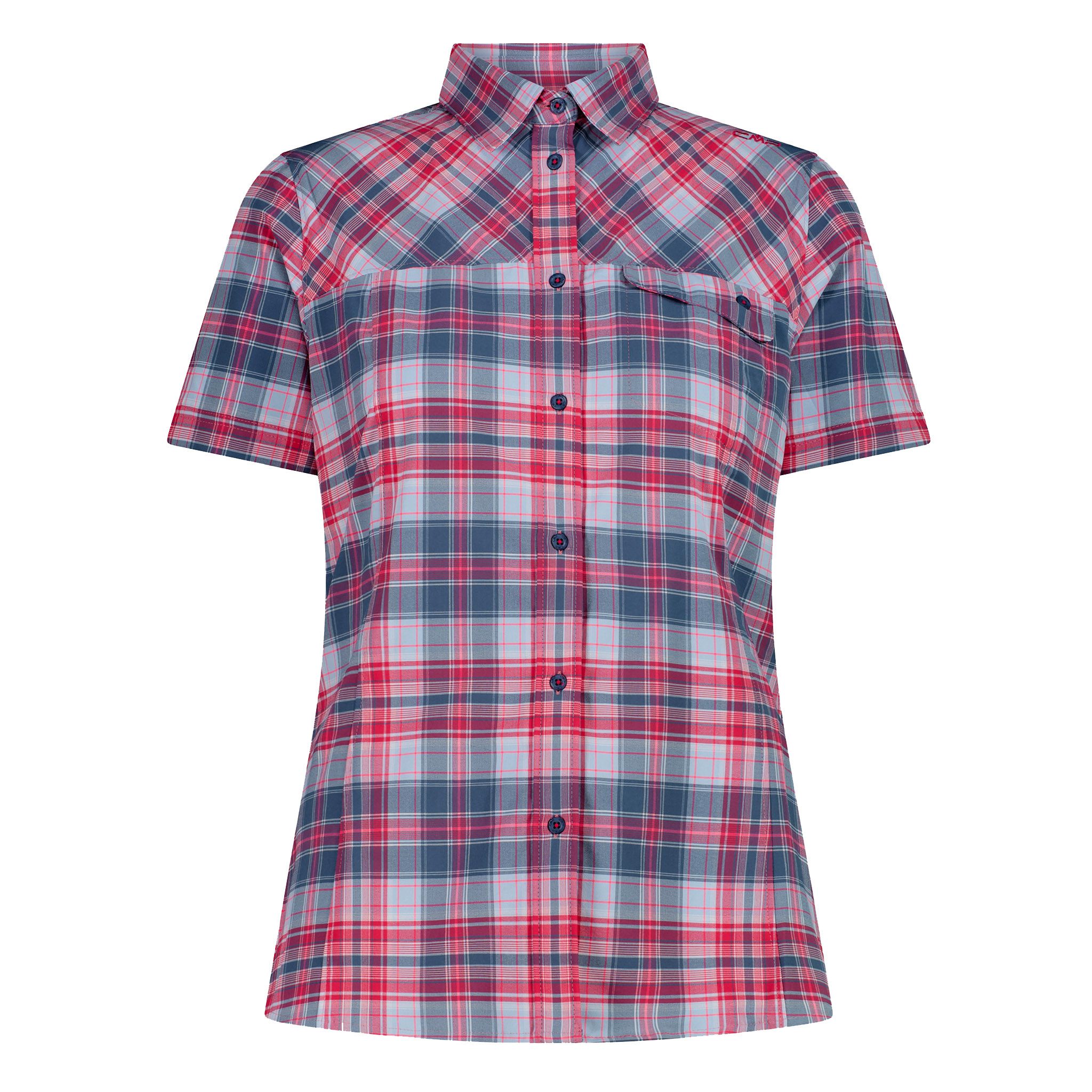 CMP Outdoorbluse Tech Shirt Button-Up mit Markendetails