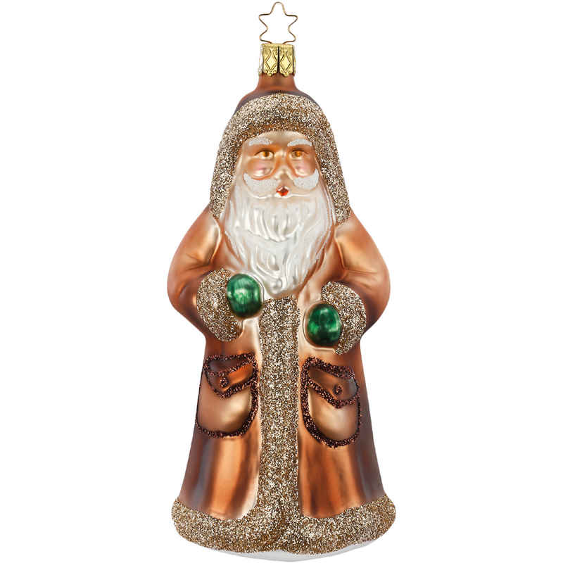 INGE-GLAS® Christbaumschmuck Santa Klaus (1-tlg), mundgeblasen, handbemalt