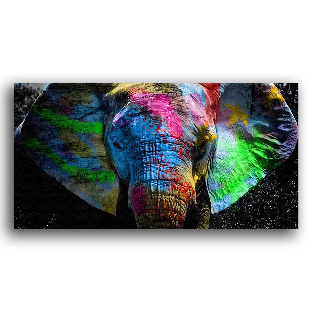 Wandbild Color Elephant