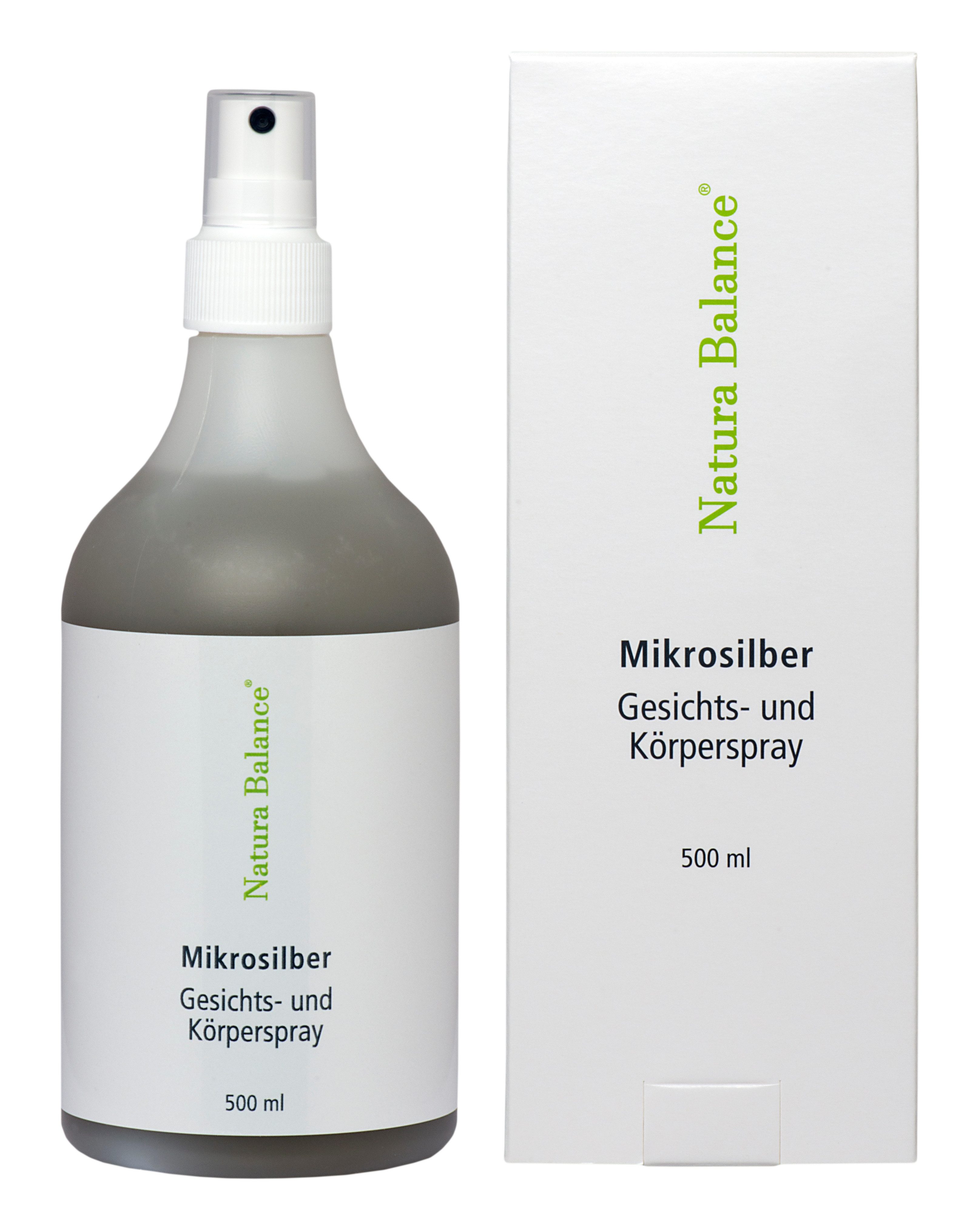 Natura Balance Gesichts- und Körperspray 500ml Microsilber Gesicht Körper Spray Silber Mikrosilber Silberspray