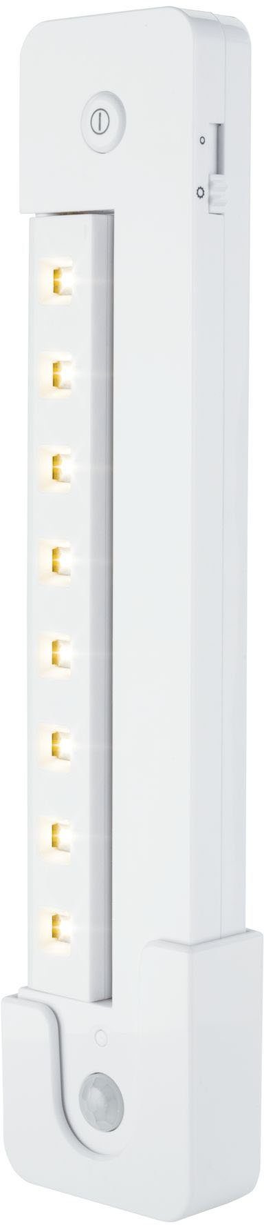 Paulmann LED Lichtleiste, LED Schalter An/Aus/Dimmen&Bewegungsmelder Warmweiß, LEDSmartLightbatteriebetrieben+ integriert, fest