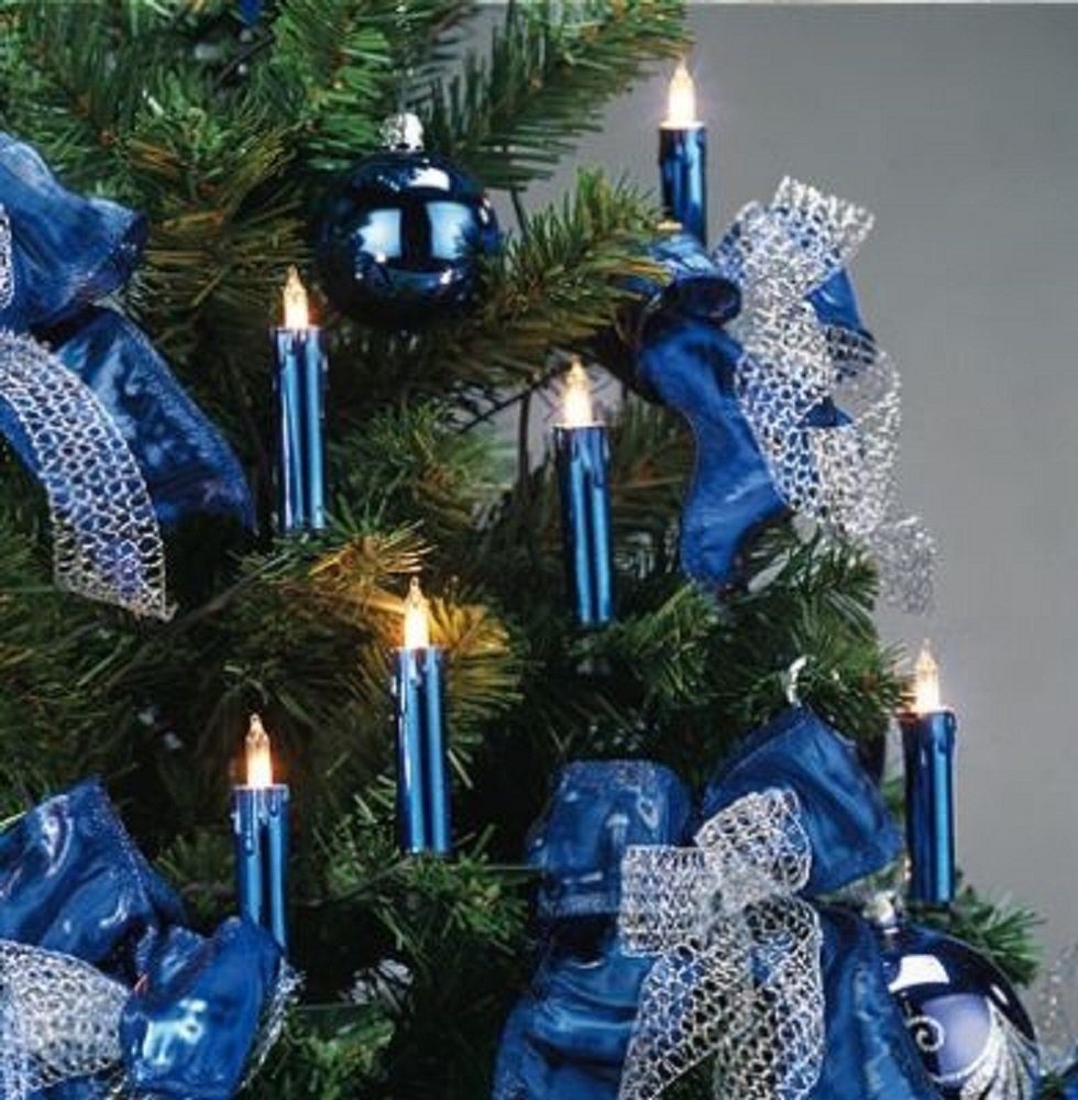 Hellum LEDLichterkette Hellum Minischaftkette mit Tropfen 20 BS blau