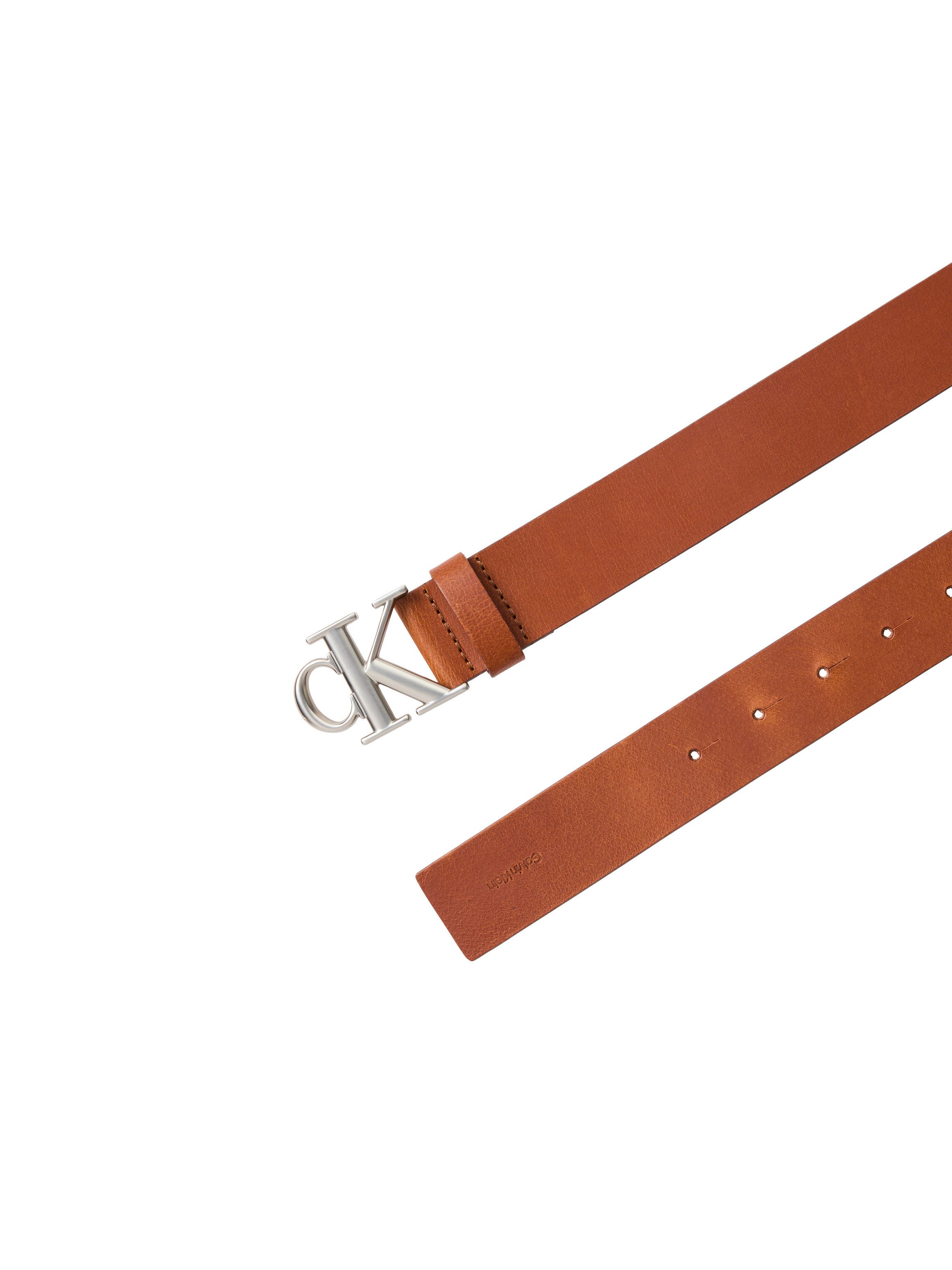 Calvin Klein Jeans Ledergürtel CK BUCKLE SMOOTH 35MM Größenverstellbar mit Metallschließe – Bild 3 von 5