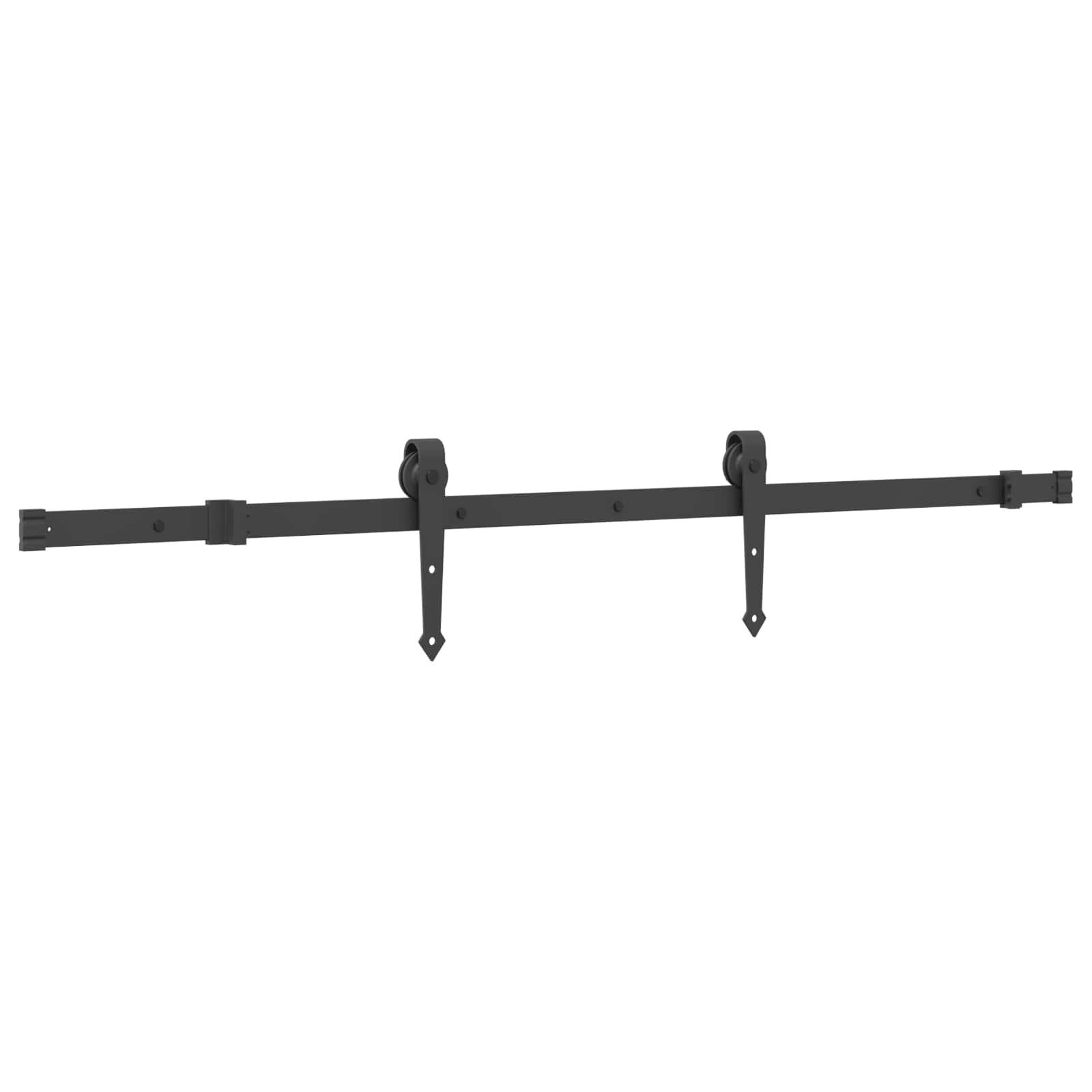vidaXL Schiebetür Schiebetür NARVIK Natürlich und Schwarz 85 x 210 cm (152,5 cm) (1-St)