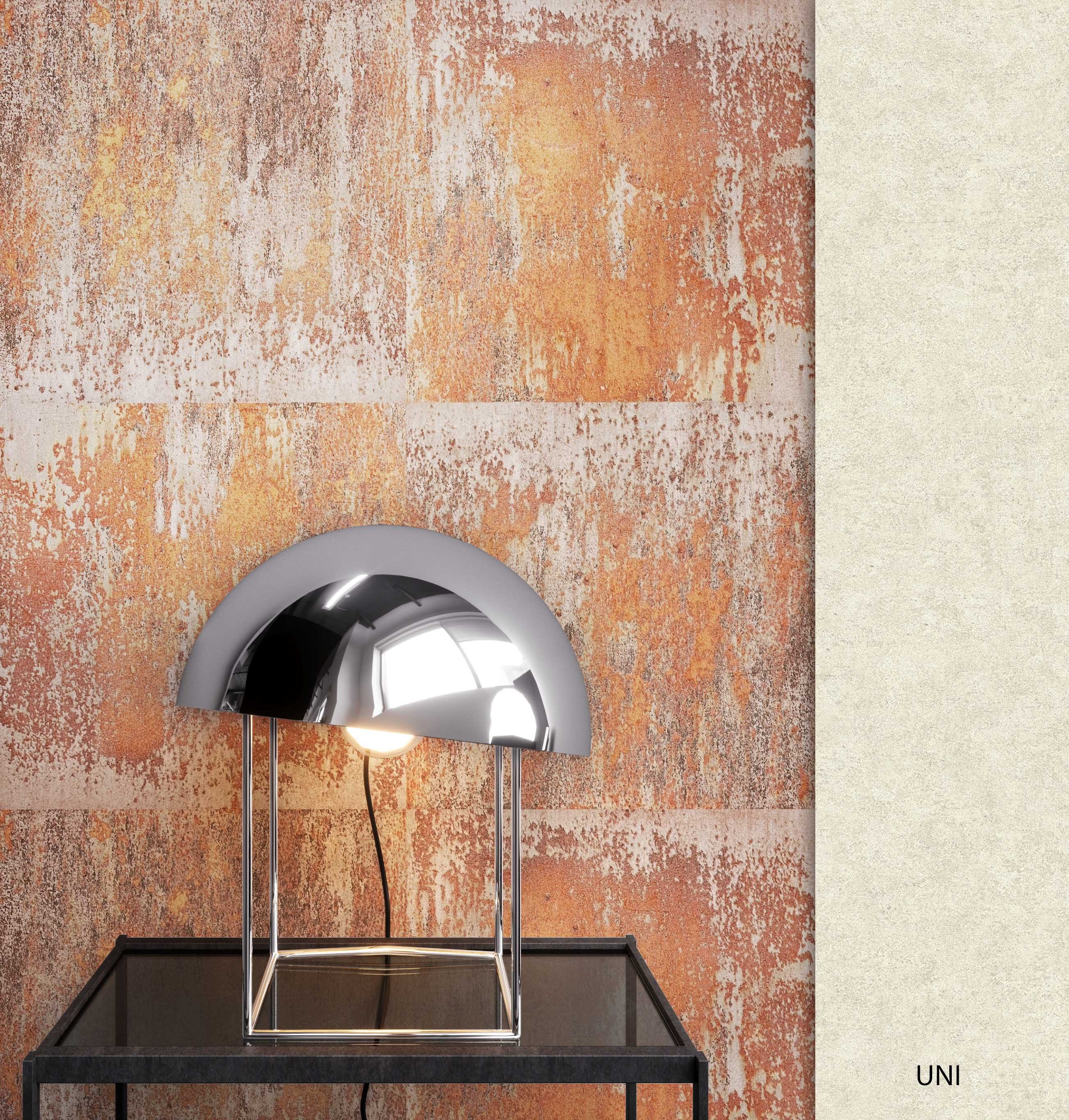 Newroom Vliestapete Muster Tapete Eisentapete Eisen, Metall Optik