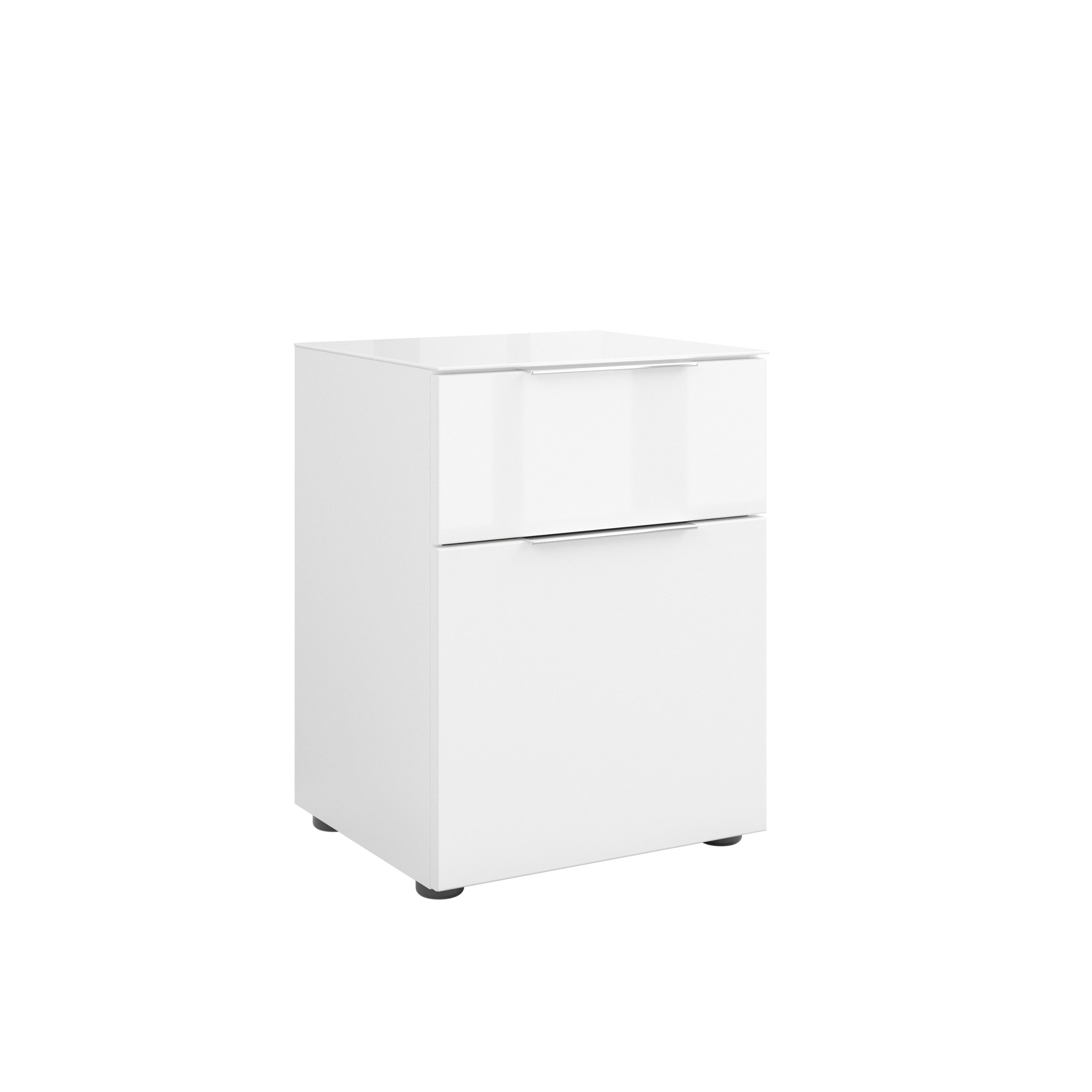 HARPER Nachttisch Nachtkommode HARPER MEDINA BHT 45x60x40 cm weiß Nachttisch