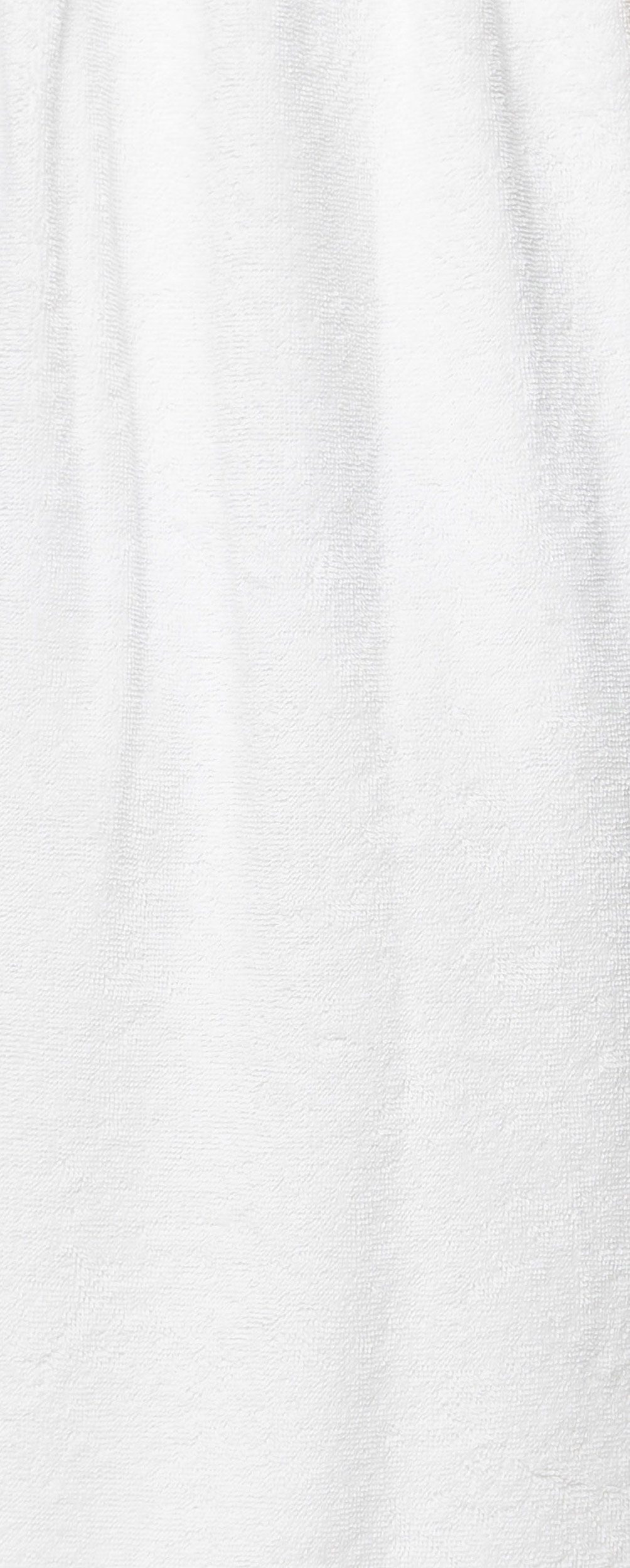 mit und BIO-Baumwolle Gummizug Saunakilt, Kilt Baumwolle, 100% Weiß Arus 100% Klettverschluss, knielang,