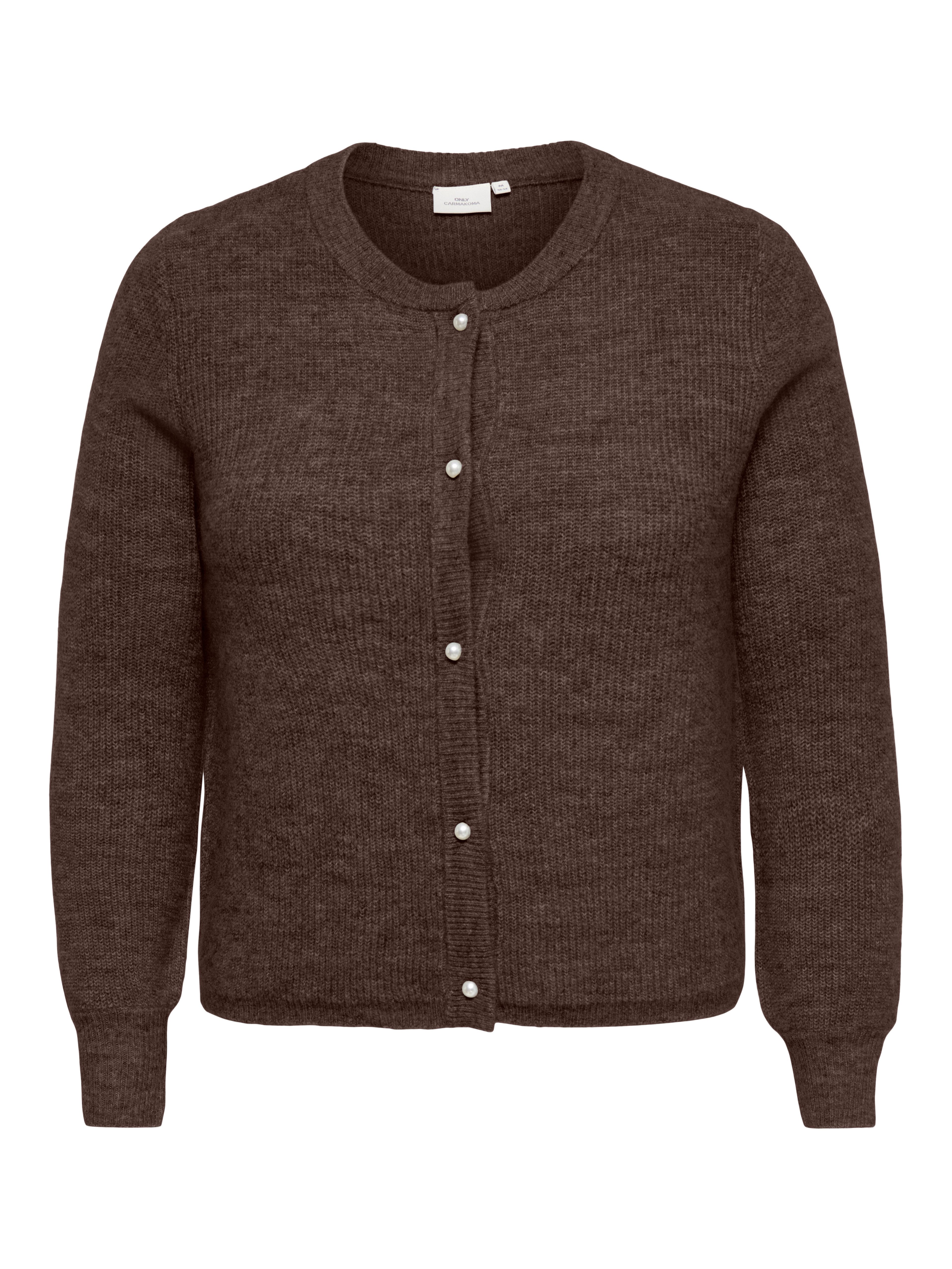 ONLY CARMAKOMA Strickjacke CARROSE L/S CARDIGAN KNT NOOS Materialmix