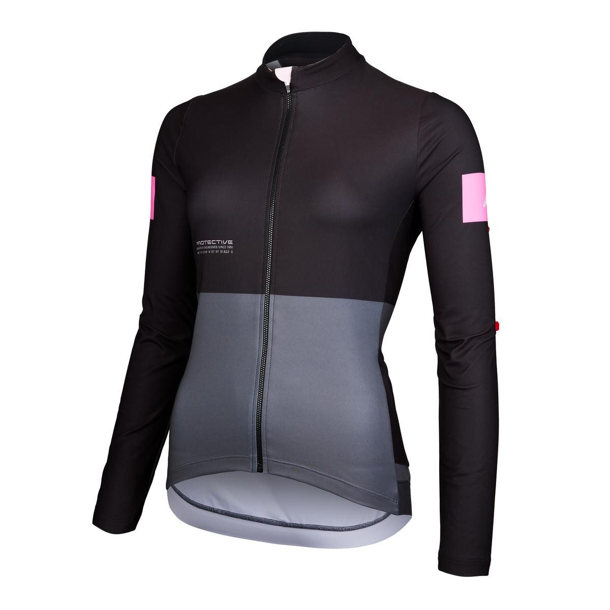 Radtrikot Langarmtrikot Damen P-Rush Rider W