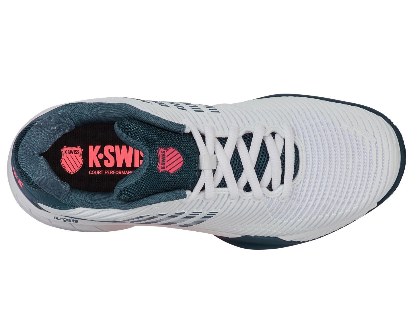 K-Swiss Performance Hypercourt Express 2 Clay/Sandplatz 2025 weiss/blaugrün günstig online kaufen