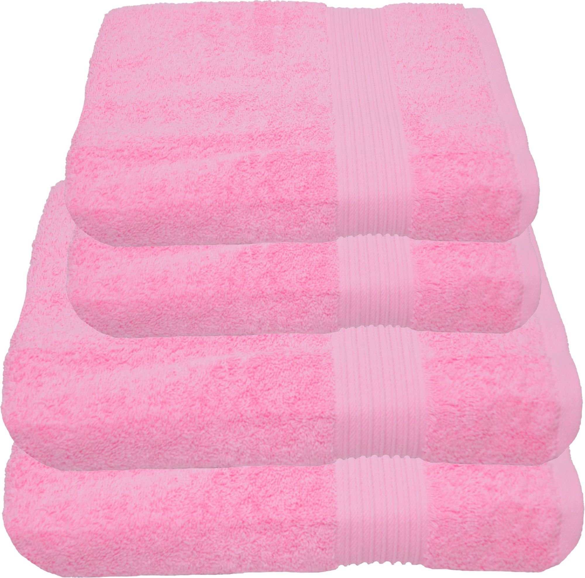Julie Julsen Handtücher 4-Handtücher-Babyrosa, Baumwolle (4-St) günstig online kaufen