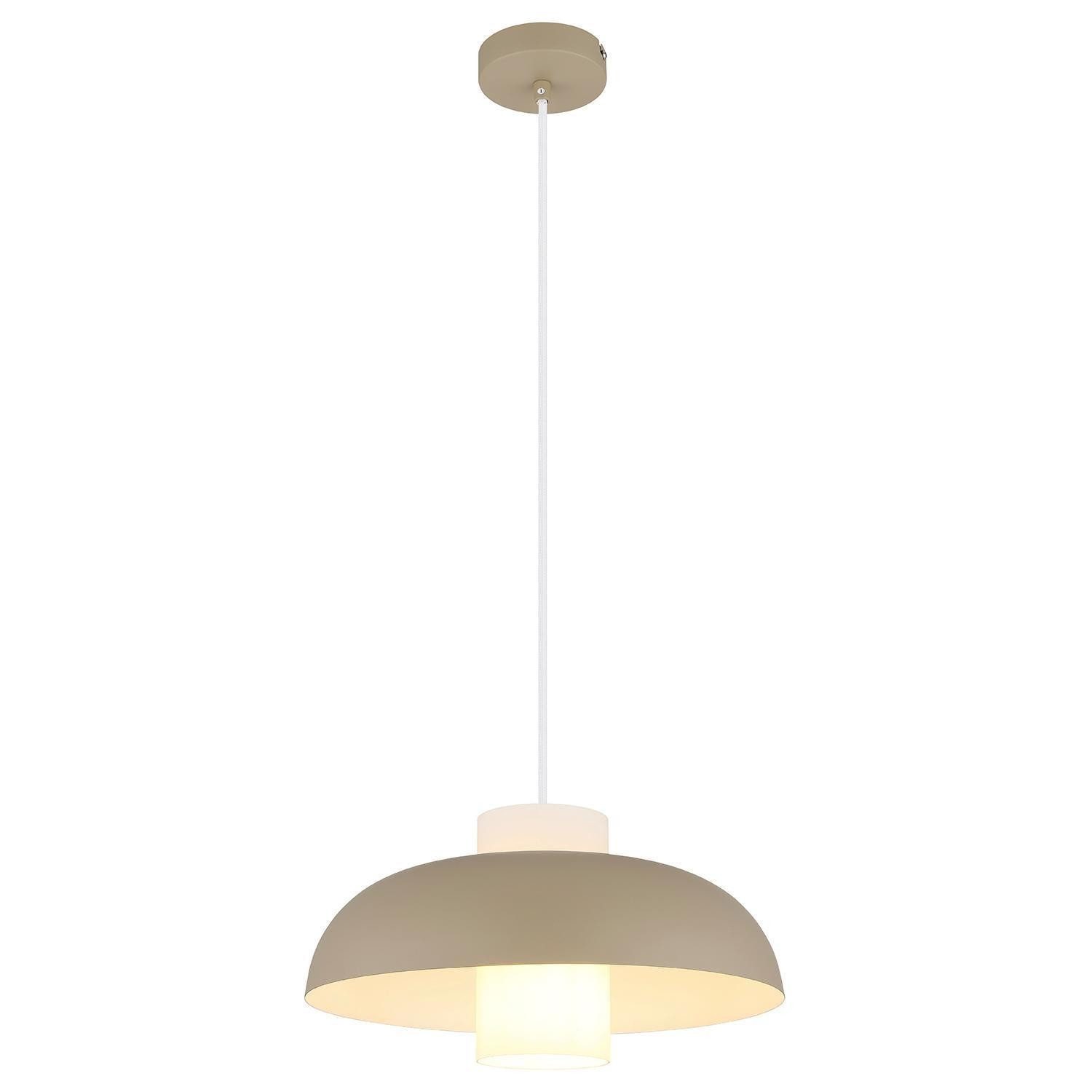 GLOBO LIGHTING Pendelleuchte LOWE, 1-flammig, Sandfarben günstig online kaufen