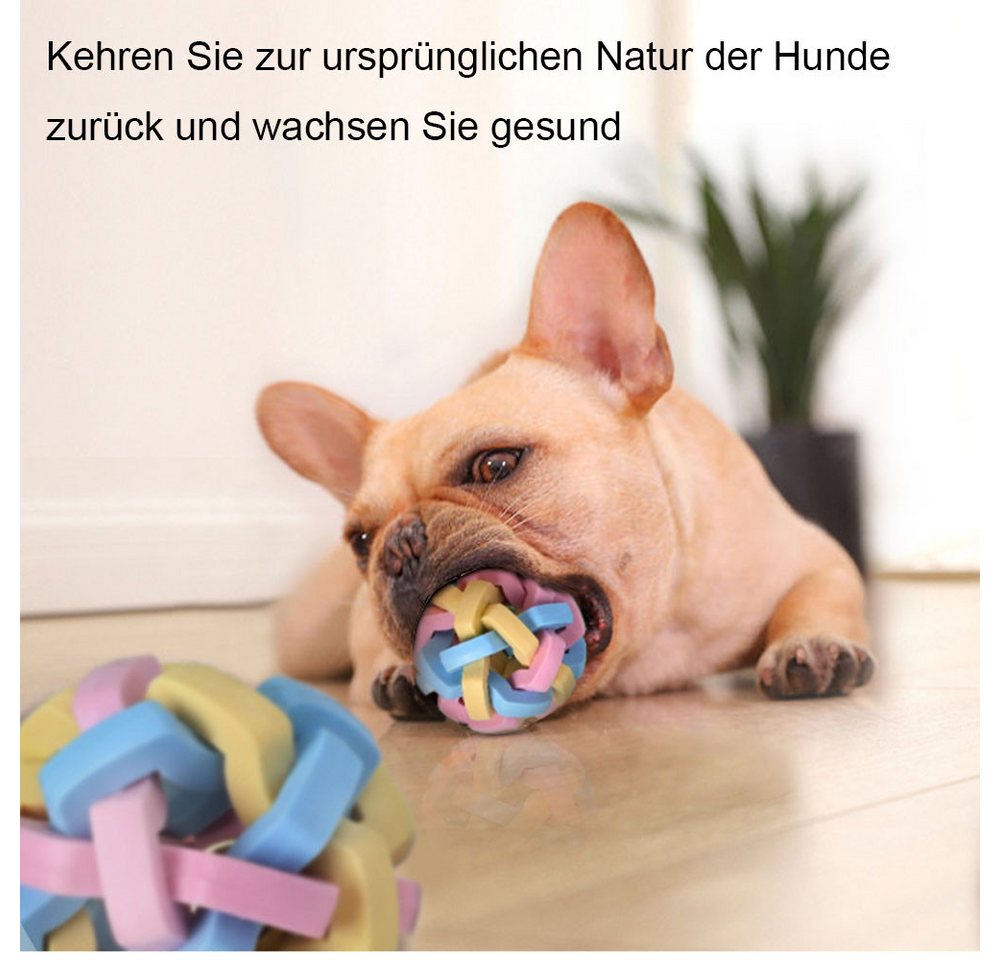 Thumbnail - BYSURE Tier-Intelligenzspielzeug, (1-tlg) Buntes Glockenball-Hundespielzeug mit Sound